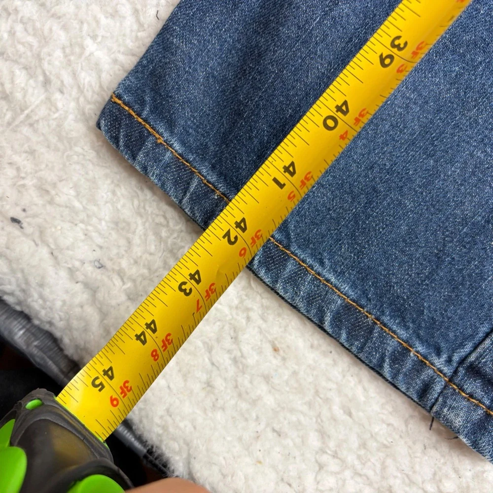 Levis 527 Low Rise Bootcut Jeans Mens 30x34 (33) Blue Denim western wide leg